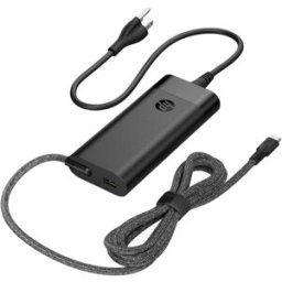 HP 100W USB-C datorladdare med 10W USB-port, AC-adapter med strömkabel