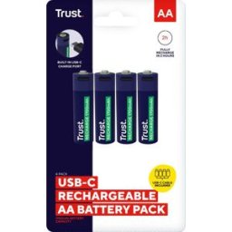 Trust Batteri Laddbar AA USB-C 4/fp