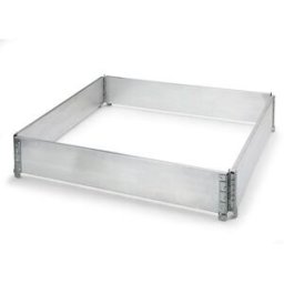 Pallkrage av metall, LxB 1200x800 mm, 4 gångjärn, 2 st/fp