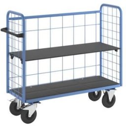 Postbur 500 kg Noor, med gallerväggar, på 3 sidor, längd 1420 mm, inkl