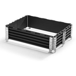 Pallkrage av plast, LxB 800x600 mm, 6 gångjärn, 2 st/fp, 5-9 fp