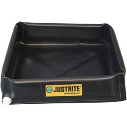 Uppsamlingskärl uppfällbar Justrite, LxBxH 1200x1200x152 mm, volym 208