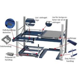 Avdelare till pallkrage, 4 fack, fackstorlek 372x570 mm