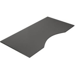 Skrivbordsskiva Maguttag, LxB 2000x1000 mm, mörkgrå
