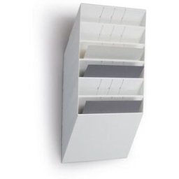 Blankettfack Flexiboxx 6-fack, liggande A4. Vit