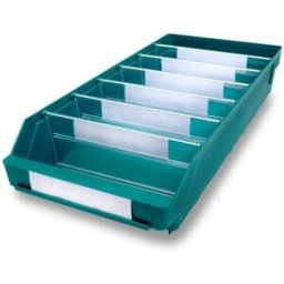 Lagerlåda Stemo 500x240x95 mm, 15-pack, grön