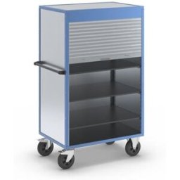 Verkstadsvagn Henrik, jalusier av aluminium, med 3 hyllplan