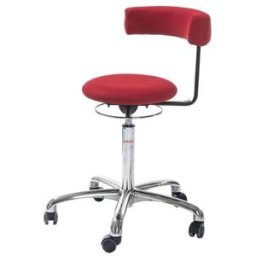 Ergonomisk Åkstol Saturn, röd, tyg