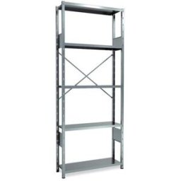 Lagerhylla Galvaniserad, grund, BxDxH 1000x300x2500, öppen