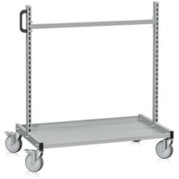 Dubbelställ med hjul Lodur, höjd 1050 mm, kapacitet 150 kg