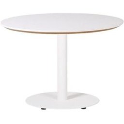Soffbord Trend, Ø 700 mm, rundfot, vit