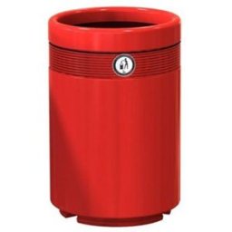 Papperskorg Monark 144 liter, röd