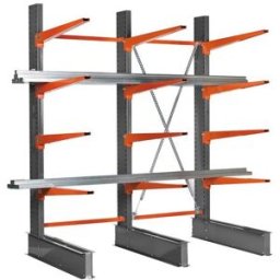 Grenställ enkelsidig Anzel 3 pelare, H 2500 mm, arm 1000 mm