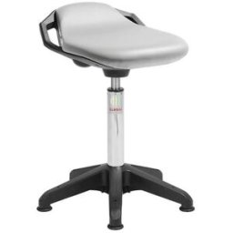 Ståstödstol Odette, med glidfötter, H 510-700 mm, ljusgrå