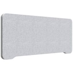 Edge bordsskärm 1000x400 mm, toppmonterad ljusgrå, grå
