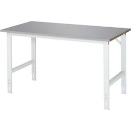 Arbetsbord Rickard, stativ 60 x 30 mm, skiva med rostfritt stål, BxD 1