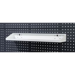 Hylla till verktygstavla Atle, ljusgrå, BxD 900 x 170 mm
