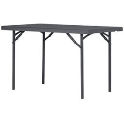Fällbart bord Classic i plast/stål mörkgrå 1220X760mm