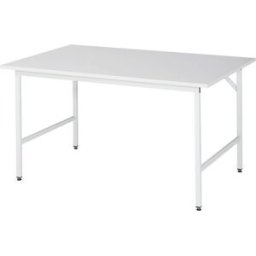 Arbetsbord Rickard, stativ 30 x 30 mm, melaminbelagd skiva, BxD 1500 x