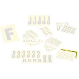 Självhäftande Bokstäver och Siffror, HxB 12,5x8,5 mm