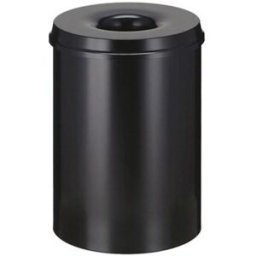 Brandsäker Soptunna, 30 l, H 470 mm, svart