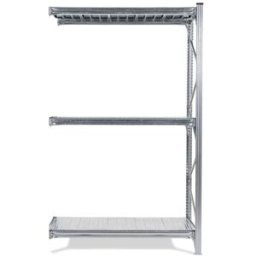 Lagerhylla Maxi, utbyggnad, BxDxH 1520x800x2500, galvade hyllplan