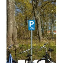 Parkeringsskylt Cykelparkering 400x250 mm. Aluminium