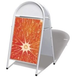 Gatupratare Topsign, BxH 700x1000 mm, silver