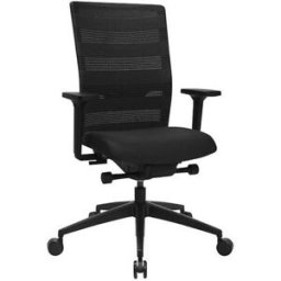 Kontorsstol Sitness AirWork, med armstöd, svart