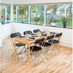 Renting fällbord 1200x700 mm, mdf-skiva med träben & träram