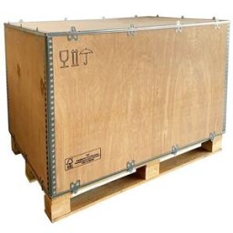 Plywoodlåda med medar, hopfällbar, LxBxH 580x380x380 mm, 5-19 st