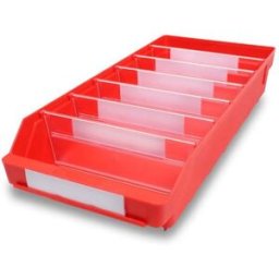 Lagerlåda Stemo 500x240x95 mm, 15-pack, röd