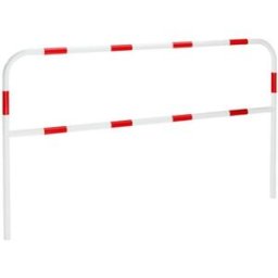 Påkörningsskydd Knärör, för ingjutning, röd/vit, L 2000 mm