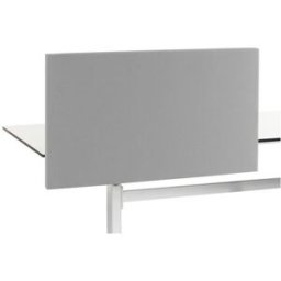 Bordsskärm Standard, med raka hörn, BxDxH 1600x30x650 mm, grå