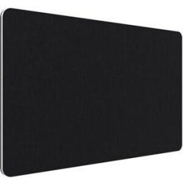 Edge bordsskärm 1600x700 mm, frontmonterad, svart, vit