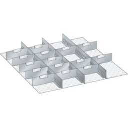 Avdelarsats Lista till lådhöjd 100mm, LxB 717x725mm