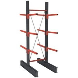 Grenställ Igor, dubbelsidig, HxB 4000 x 1000 mm, avstånd 1000 mm, grun