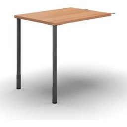 Kopplingsbord till Hörnskrivbord Duo-C, LxB 800x600 mm, bok/svart