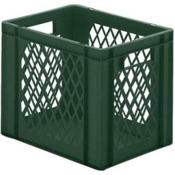 Plastback Teff med perforerad sida och tät botten, LxBxH 400x300x320 m