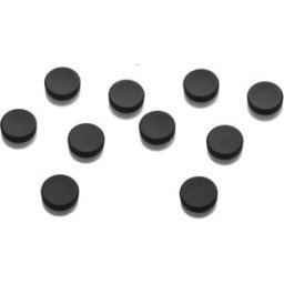 Magneter starka, svarta. 10-pack