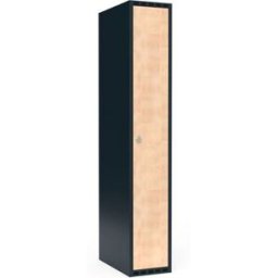 Klädskåp Fydor FFF, BxDxH 300x550x1752 mm, 1 dörr i 1 skåp, plant tak,