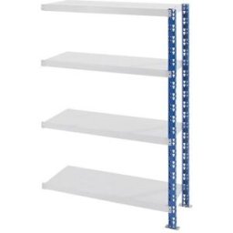 Lagerhylla Jolene, hyllplan stålplåt, HxBxD 1508 x 1025 x 500 mm, utby
