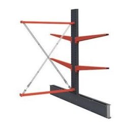 Grenställ Attillo, dubbelsidig, HxB 2000 x 1000 mm, arm 1000 mm, utbyg
