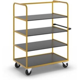 Rullvagn Kristoffer, 3 hyllplan, LxBxH 1350 x 800 x 1750 mm
