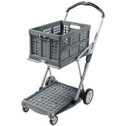 Kundvagn Douglas, med hopfällbar låda på 46 liter, Grey Edition