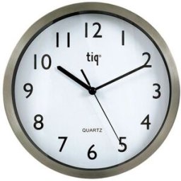 Väggklocka Aluminium, diameter 380 mm