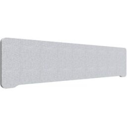 Edge bordsskärm 1800x400 mm, toppmonterad ljusgrå, grå