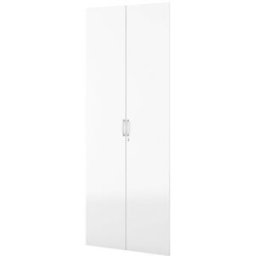 Dörrpar till Bokhylla Benna, BxDxH 806x18x2053 mm, vit, täcker 5 fack
