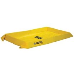 Skyddsbassäng uppfällbar Justrite, LxBxH 2134x1524x102 mm, volym 227 l