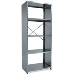 Lagerhylla Galvaniserad, täckt gavel, grund, BxDxH 1000x600x2500